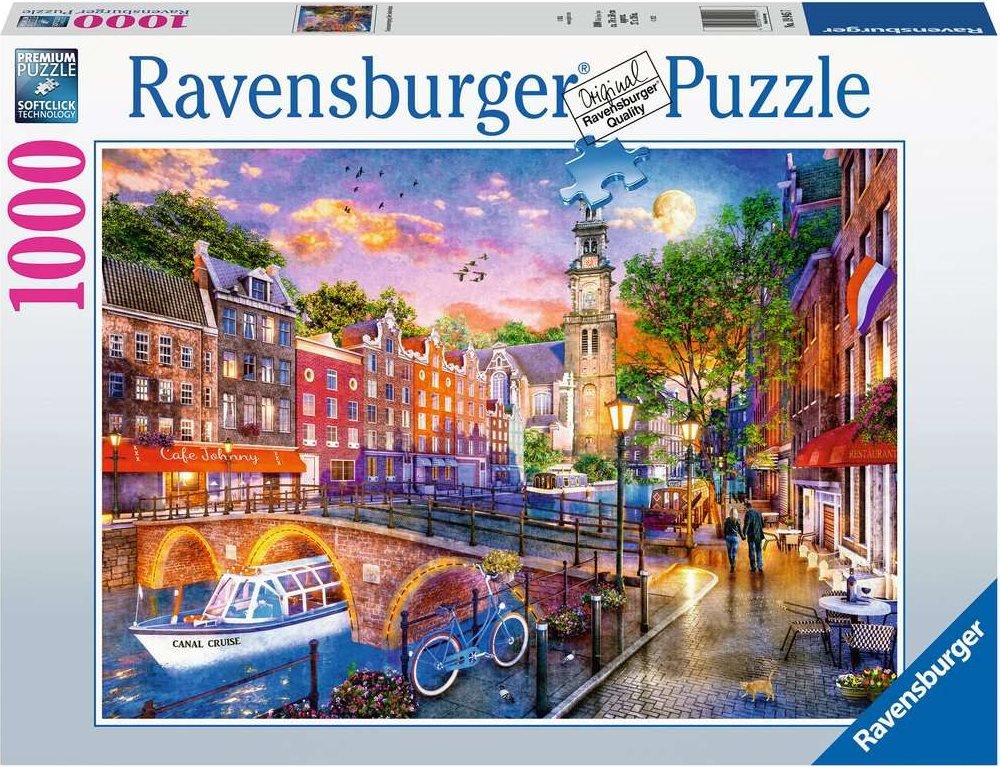 Naplemente Amszterdam felett Ravensburger 1000 darabos kirakó puzzle (RA-19945 4005556199457) - puzzlegarden