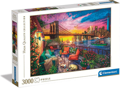 Naplemente Manhattanben Clementoni 3000 darabos kirakó puzzle (CL-33552 8005125335527) - puzzlegarden