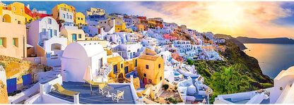 Naplemente Santorini - n, Görögország - panoráma Trefl 1000 darabos kirakó puzzle (TR - 29054 5900511290547) - puzzlegarden