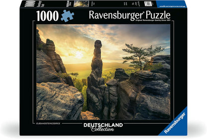 Németország Kollekció - Fényben fürdő Elbai - homokkő - hegység Ravensburger 1000 darabos kirakó puzzle (RA-12000585) - puzzlegarden