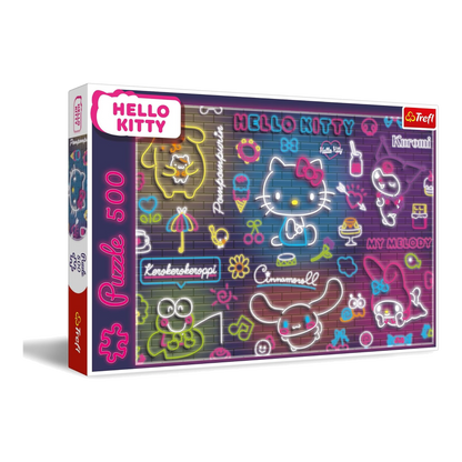 Neon Hello Kitty Trefl 500 darabos kirakó puzzle (TR-37523) - puzzlegarden