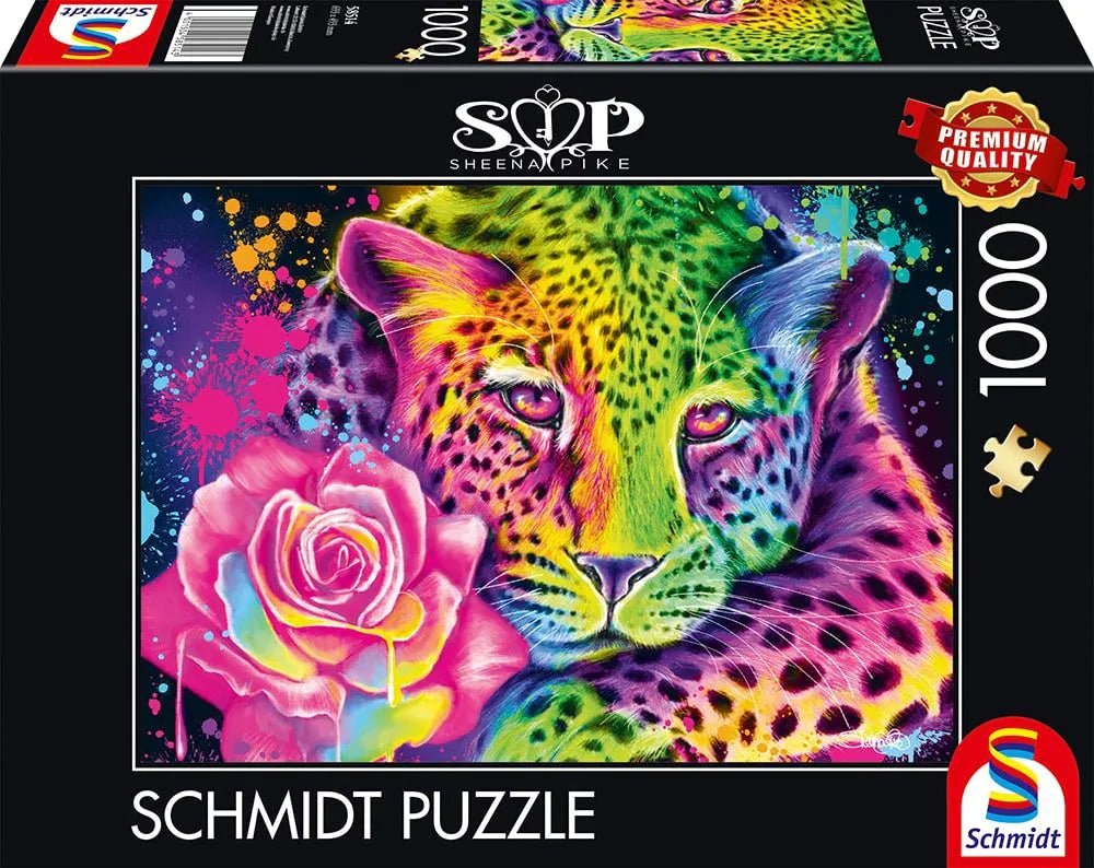 Neon Szivárványos Leopárd Schmidt 1000 darabos kirakó puzzle (SCH-58514 4001504585143) - puzzlegarden