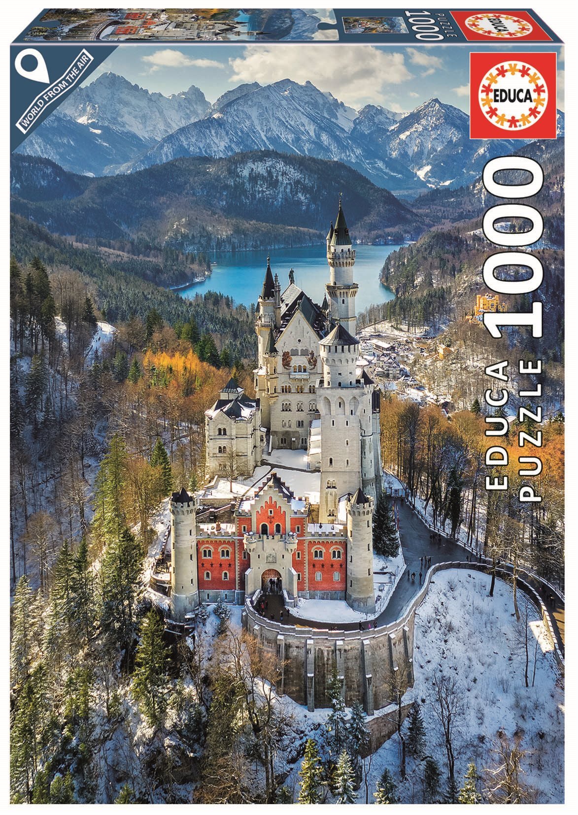 Neuschwanstein Kastély Educa 1000 darabos kirakó puzzle (ED-19261 8412668192614) - puzzlegarden
