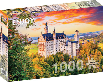 Neuschwanstein Kastély Ősszel, Németország Enjoy 1000 darabos kirakó puzzle (EN-1326 5949194013265) - puzzlegarden