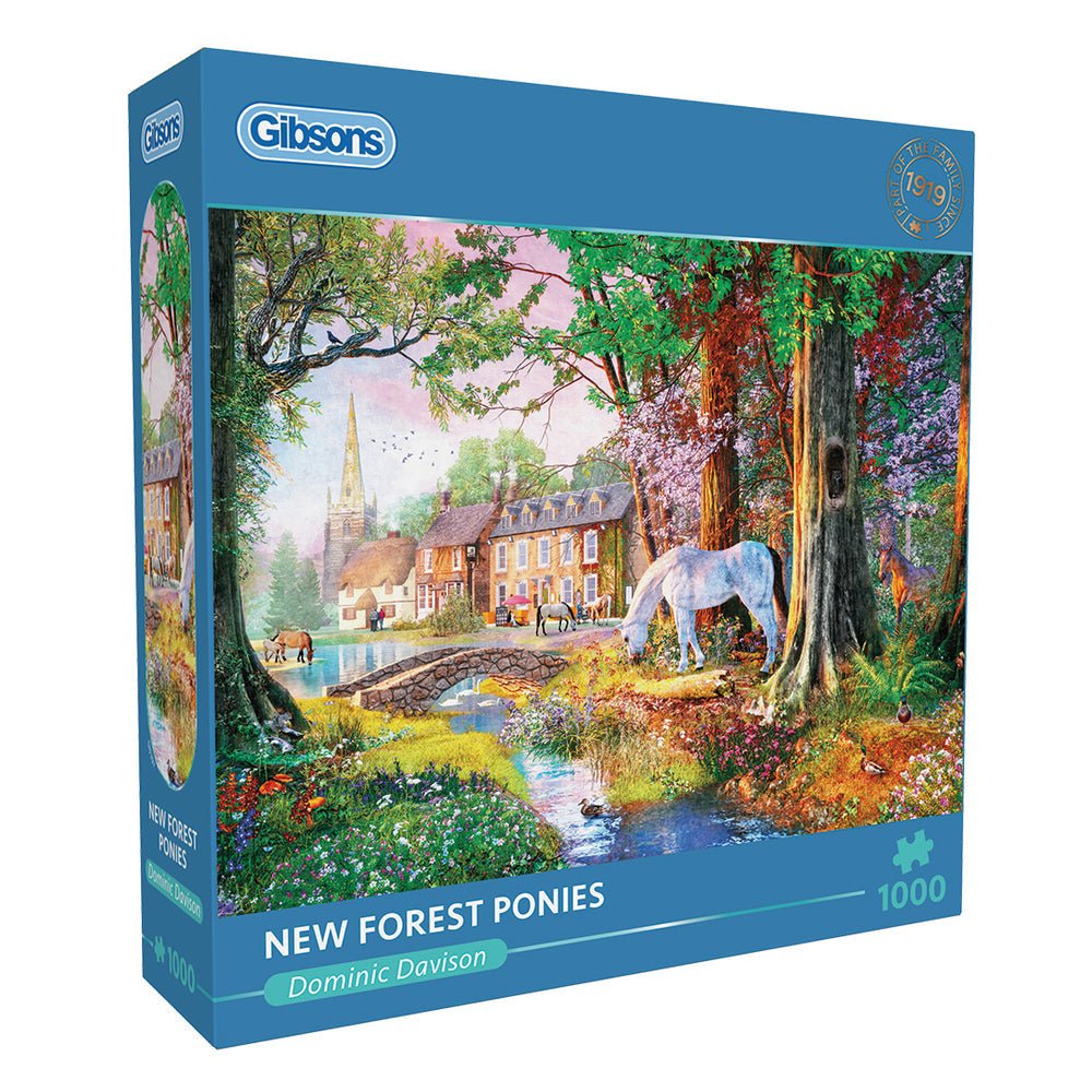 New Forest Ponies Gibsons 1000 darabos kirakó puzzle (G - G6397 5012269063974) - puzzlegarden