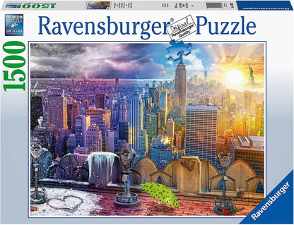 New York az Évszakokban Ravensburger 1500 darabos kirakó puzzle (RA-16008 4005556160082) - puzzlegarden