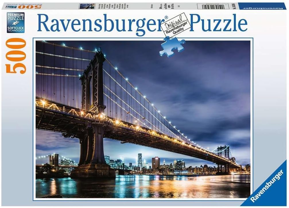 New York - Brooklyn híd Ravensburger 500 darabos kirakó puzzle (RA-16589 4005556165896) - puzzlegarden