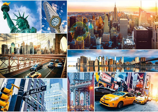 New York - Kollázs Trefl 4000 darabos kirakó puzzle (TR - 45006) - puzzlegarden