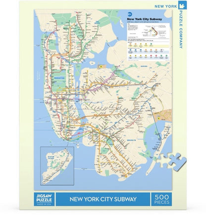 New York Metró Térképe New York Puzzle Company 500 darabos kirakó puzzle (NYPC - SW101 851996002000) - puzzlegarden