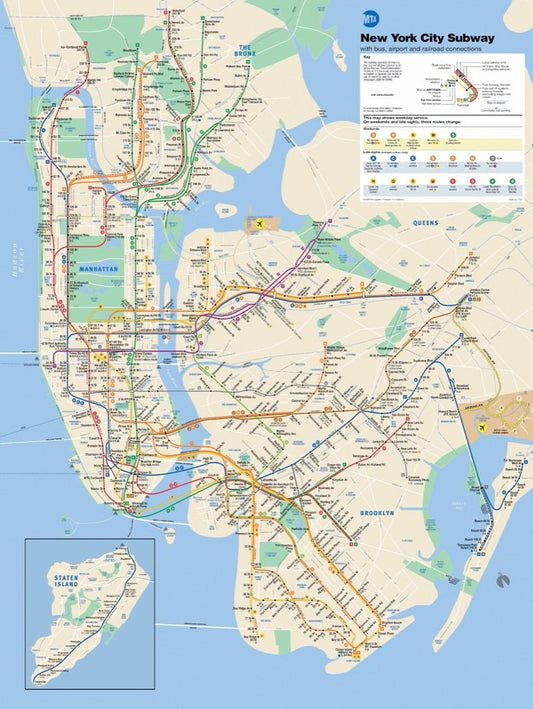 New York Metró Térképe New York Puzzle Company 500 darabos kirakó puzzle (NYPC - SW101) - puzzlegarden