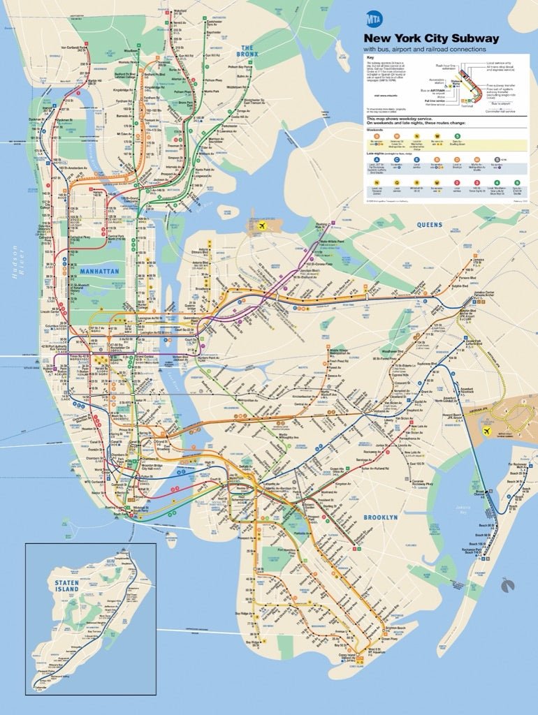 New York Metró Térképe New York Puzzle Company 500 darabos kirakó puzzle (NYPC - SW101 851996002000) - puzzlegarden