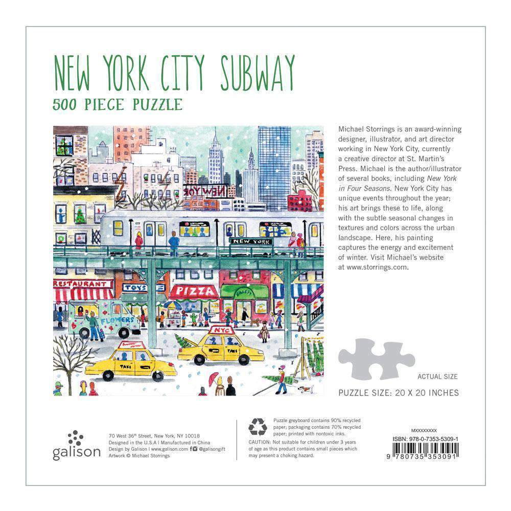 New York metrója Galison 500 darabos kirakó puzzle (GA-9780735353091) - puzzlegarden