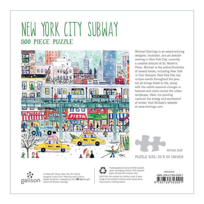 New York metrója Galison 500 darabos kirakó puzzle (GA-9780735353091) - puzzlegarden