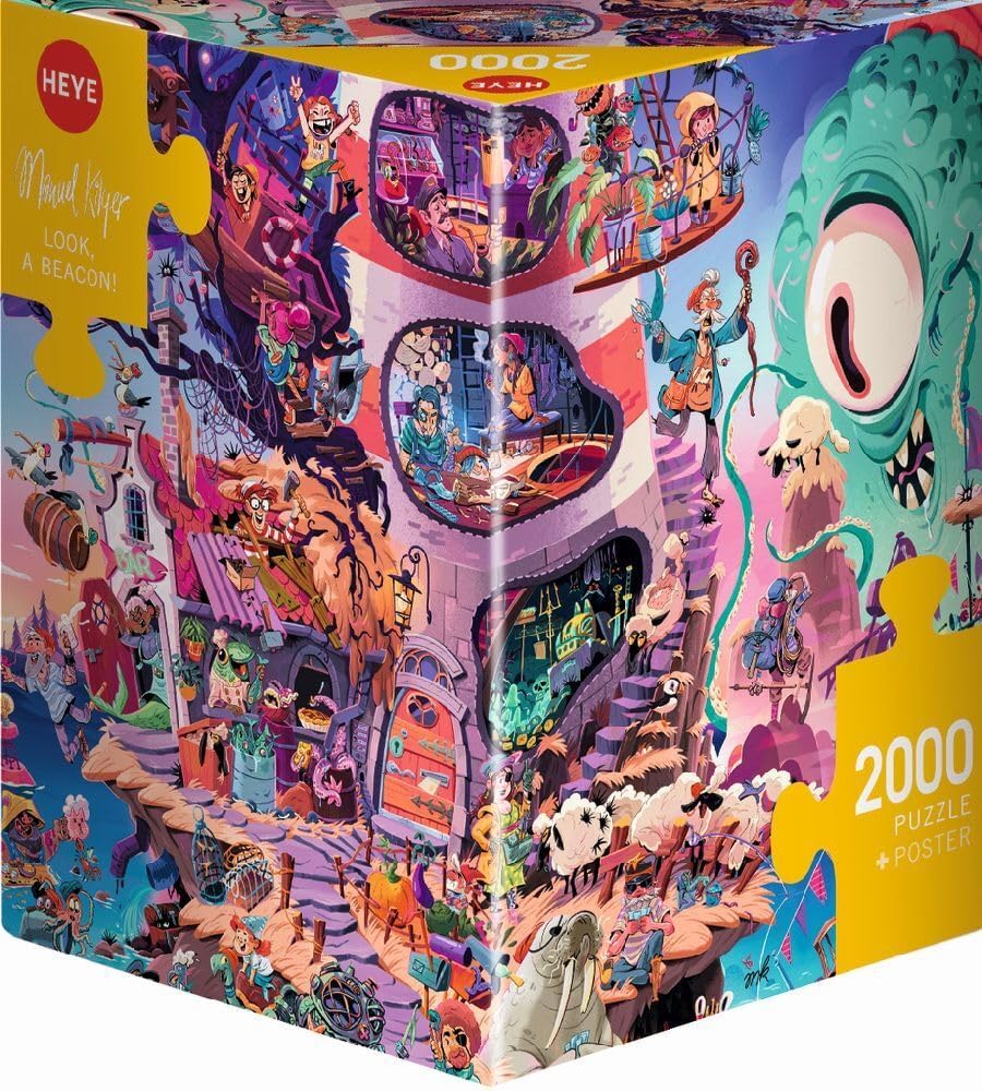 Nézd, egy világítótorony! HEYE 2000 darabos kirakó puzzle (HE-30049) - puzzlegarden