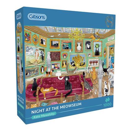 Night at the Meowseum Gibsons 1000 darabos kirakó puzzle (G - G6402 5012269064025) - puzzlegarden