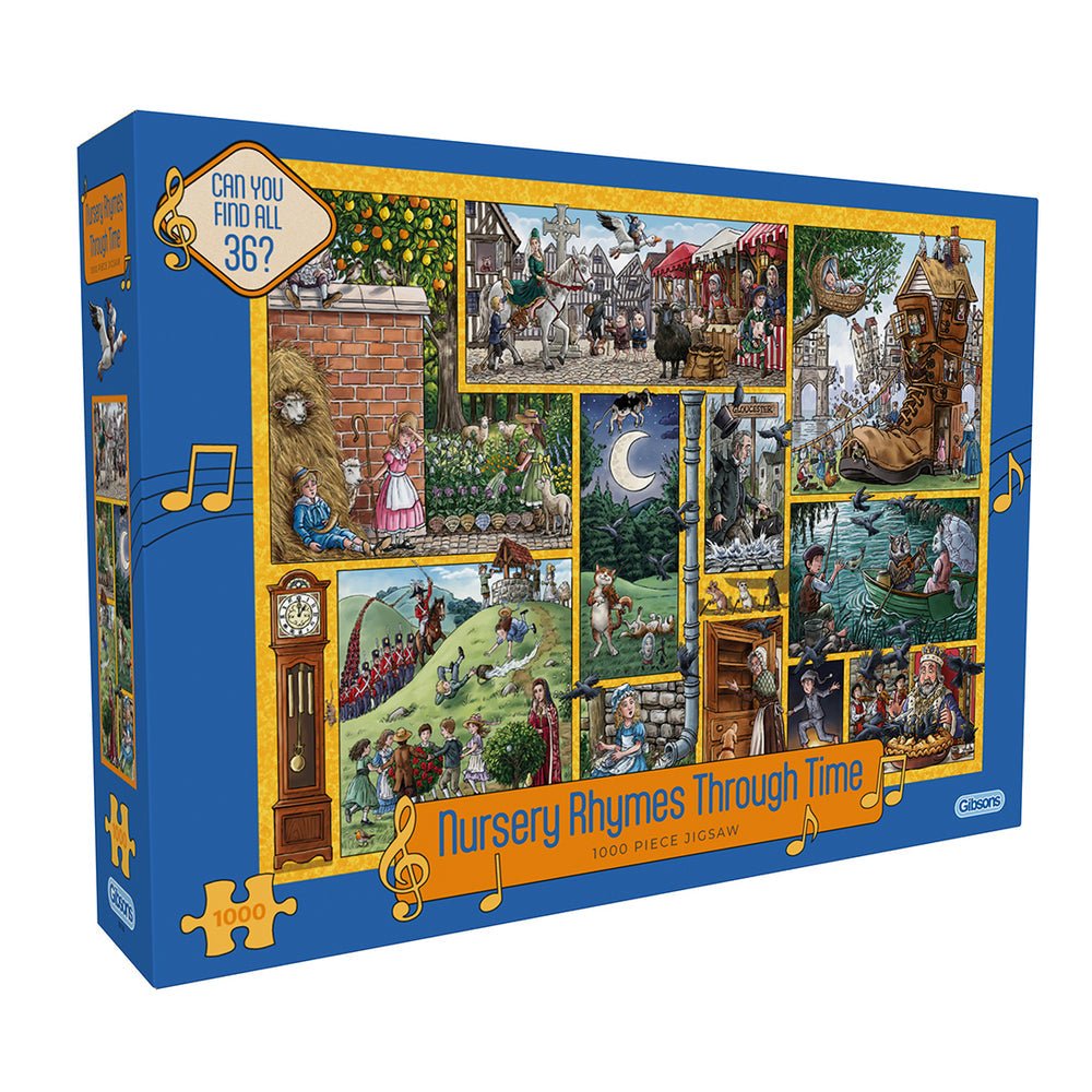 Nursery Rhymes Through Time Gibsons 1000 darabos kirakó puzzle (G - G7139 5012269071399) - puzzlegarden