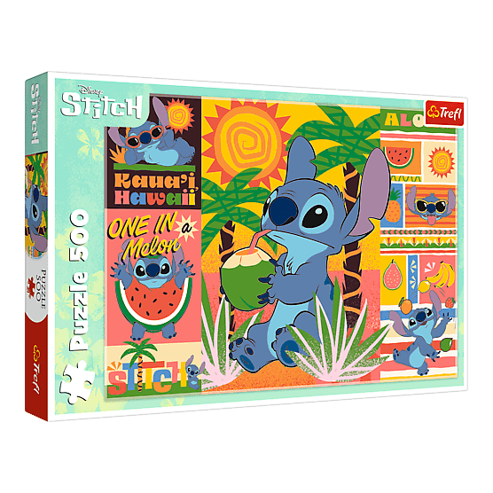 Nyaralás Stitch-el Trefl 500 darabos kirakó puzzle (TR-37483) - puzzlegarden