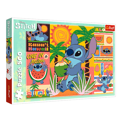 Nyaralás Stitch-el Trefl 500 darabos kirakó puzzle (TR-37483) - puzzlegarden