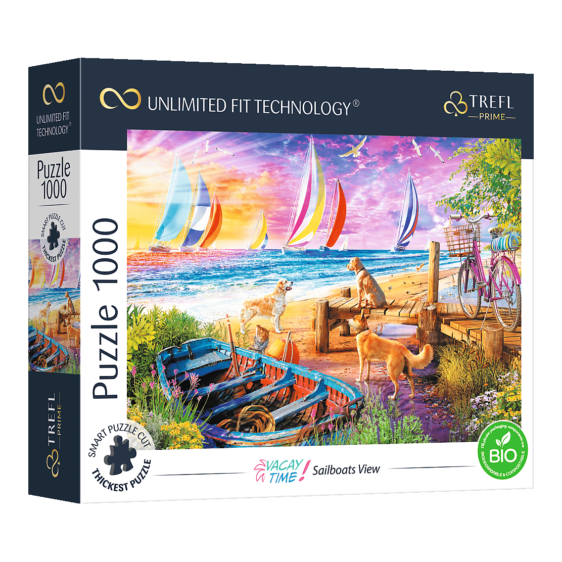 Nyaralás: Vitorlások Kilátása Trefl 1000 darabos kirakó puzzle (TR-10697) - puzzlegarden