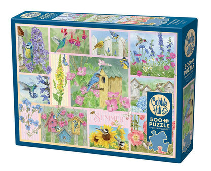 Nyári kerti madarak Cobble Hill 500 darabos kirakó puzzle (CH - 45102 625012451024) - puzzlegarden