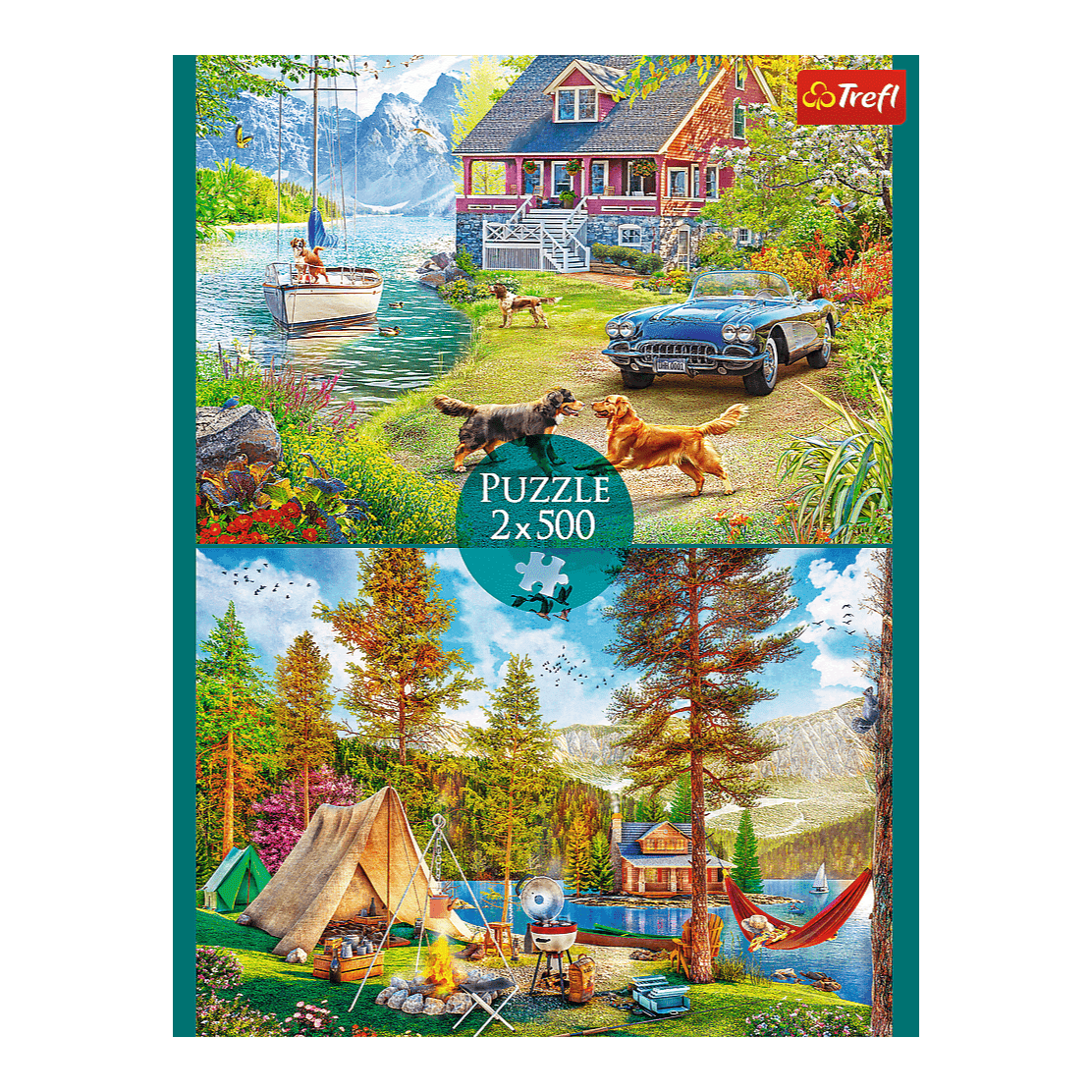 Nyári Kikapcsolódás - 2x500 Trefl 500 darabos kirakó puzzle (TR-37497) - puzzlegarden