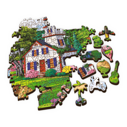 Nyári Menedék - Fa kirakó Trefl Wood Craft 500 darabos kirakó puzzle (TR - 20161 5900511201611) - puzzlegarden