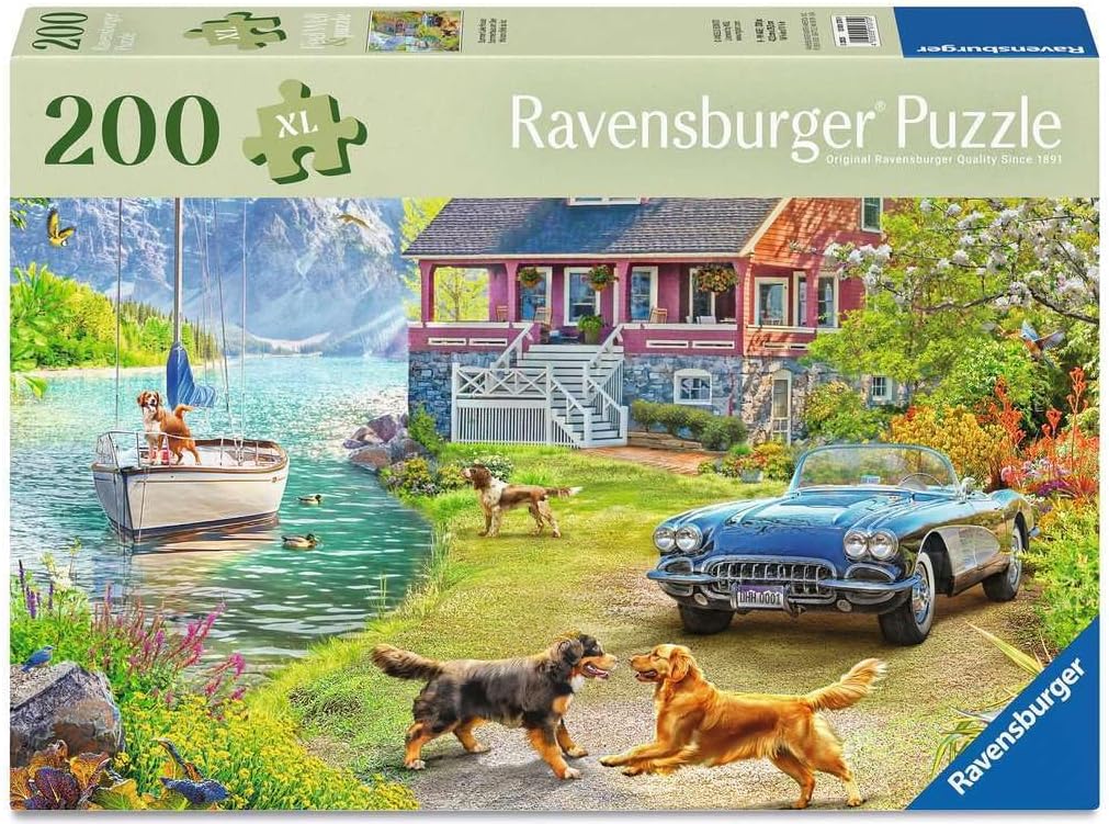 Nyári tóparti házikó Ravensburger 200 darabos kirakó puzzle (RA-12001370) - puzzlegarden