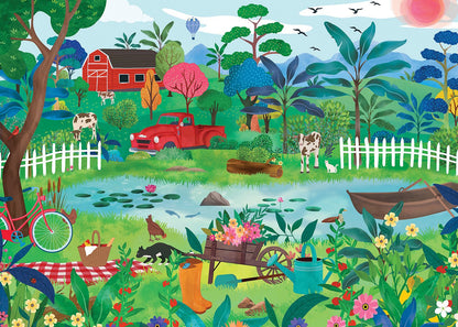 Óda a tavaszhoz – 2×500 Pieces & Peace 500 darabos kirakó puzzle (PaP-00203) - puzzlegarden