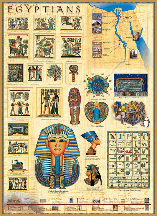 Ókori Egyiptomiak Eurographics 1000 darabos kirakó puzzle (EUR-6000-0083 628136600835) - puzzlegarden