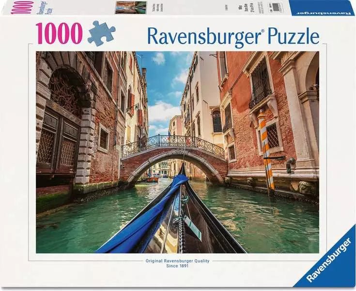 Olasz tájak - Velence csatornái Ravensburger 1000 darabos kirakó puzzle (RA-12001911) - puzzlegarden