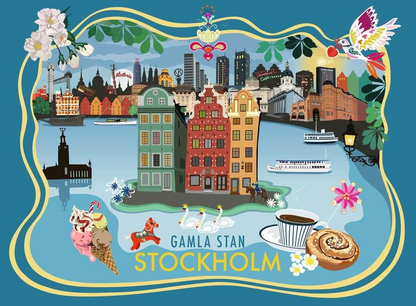 Stockholm óvárosa – teljes kirakókép