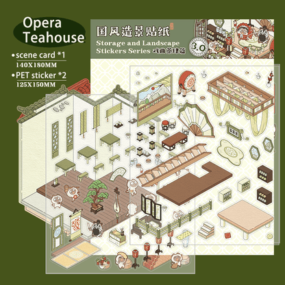 Opera teaház - matricajelenet Simno 1 darabos kirakó puzzle (SN-6941776317968) - puzzlegarden