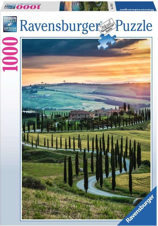 Orcia-völgy, Toszkána, Olaszország Ravensburger 1000 darabos kirakó puzzle (RA-17612 4005556176120) - puzzlegarden