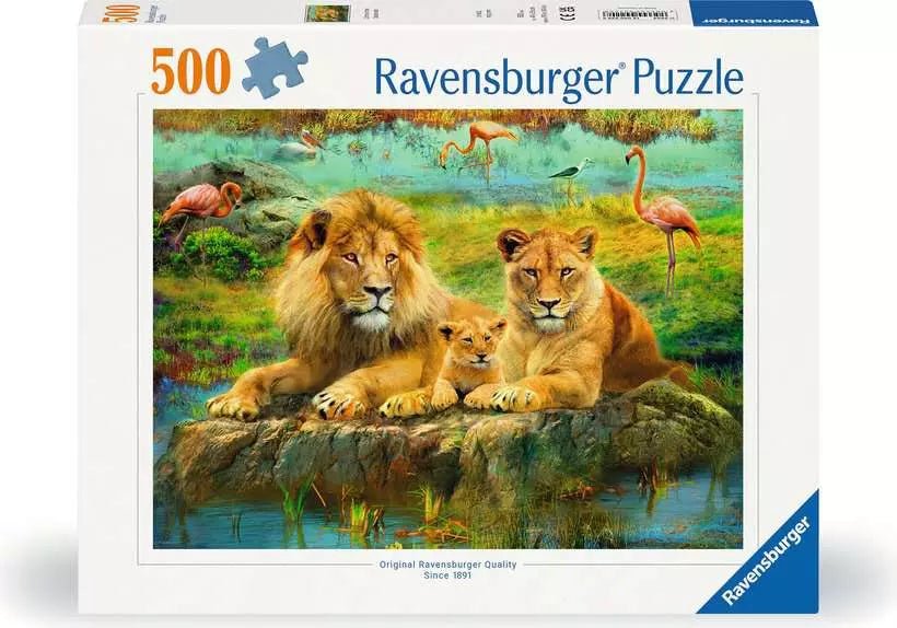 Oroszlánok a szavannán Ravensburger 500 darabos kirakó puzzle (RA-12000220) - puzzlegarden