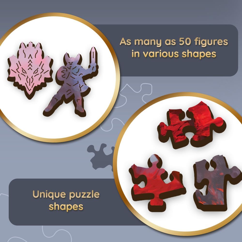 Ősi Vörös Sárkány - Fa kirakó Trefl Wood Craft 500 darabos kirakó puzzle (TR - 20181 5900511201819) - puzzlegarden