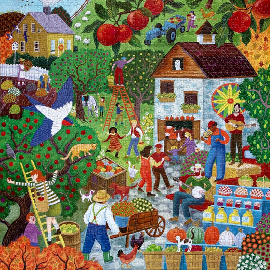 Őszi almaszüret Eeboo 1000 darabos kirakó puzzle (EB-PZT382) - puzzlegarden