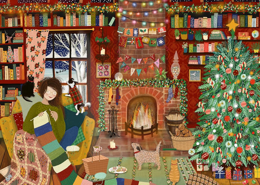 Otthon karácsonykor Ravensburger 1000 darabos kirakó puzzle (RA - 12001465) - puzzlegarden