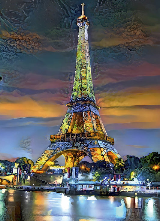 Az Eiffel-totony naplementében Bluebird 1000 darabos kirakó puzzle (BB-F-90291 3663384902918) - puzzlegarden