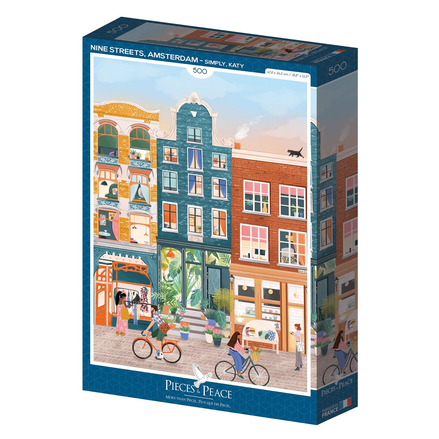 9 utca, Amszterdam Pieces & Peace 500 darabos kirakó puzzle (PP-0082 3770001400822) - puzzlegarden