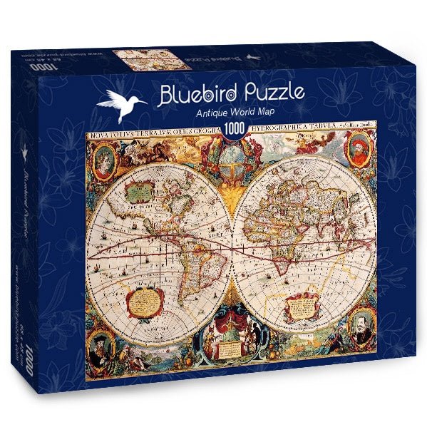 Antik világtérkép Bluebird 1000 darabos kirakó puzzle (BB-70246-P 3663384702464) - puzzlegarden