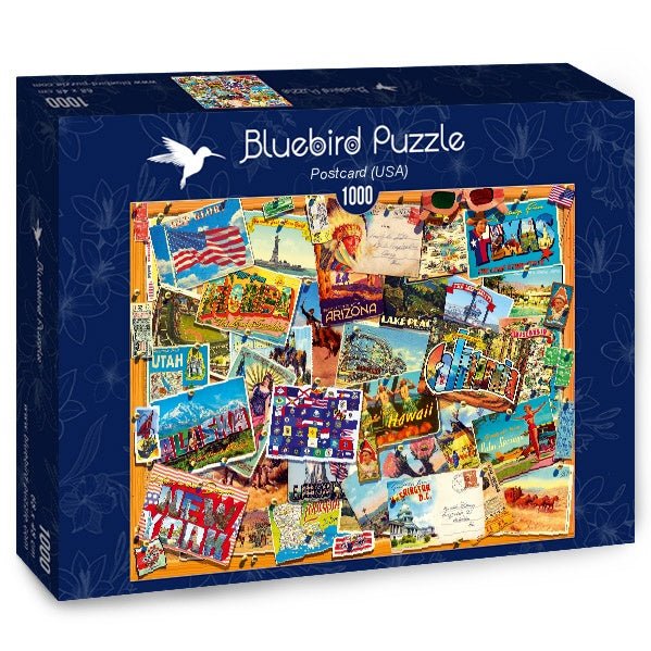 Amerikai Képeslapok 1000 darabos Bluebird puzzle kirakó (70309-P)