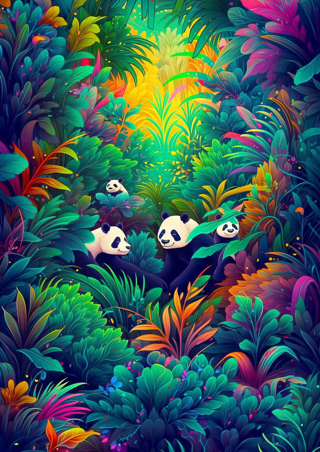 Panda Dzsungel Enjoy 1000 darabos kirakó puzzle (EN-2220 5949194022205) - puzzlegarden