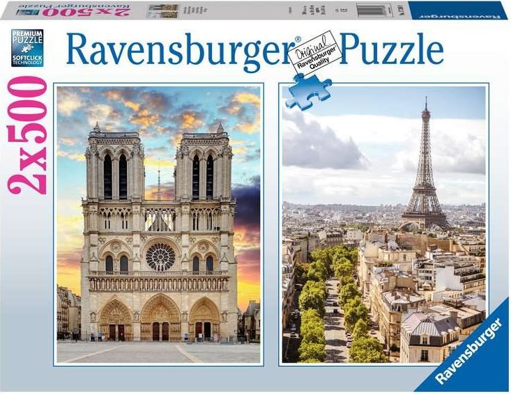 Párizs - 2x500 Ravensburger 500 darabos kirakó puzzle (RA - 17268 4005556172689) - puzzlegarden