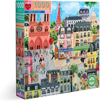 Párizs egy nap alatt Eeboo 1000 darabos kirakó puzzle (EB-PZTPID 689196510359) - puzzlegarden