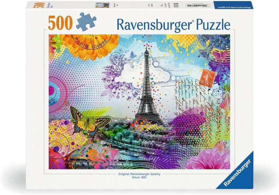 Párizs Képeslap Ravensburger 500 darabos kirakó puzzle (RA-12000772) - puzzlegarden