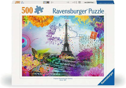 Párizs Képeslap Ravensburger 500 darabos kirakó puzzle (RA-12000772) - puzzlegarden