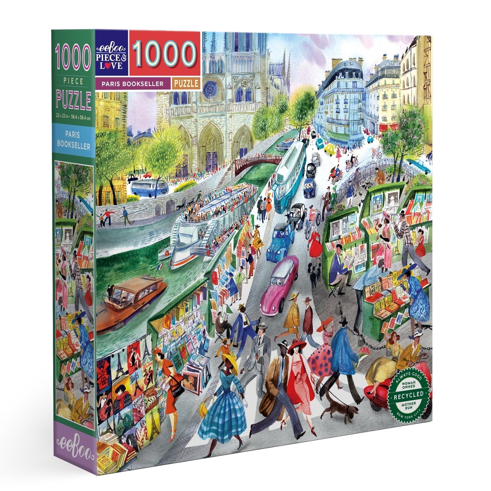 Párizsi Könyvárusok Eeboo 1000 darabos kirakó puzzle (EB - PZTPBS 689196515927) - puzzlegarden