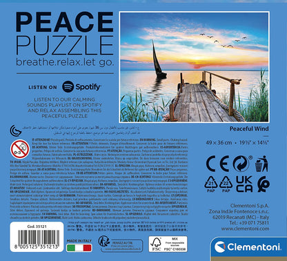 Peace Puzzle - Nyugodt Szél Clementoni 500 darabos kirakó puzzle (CL-35121 8005125351213) - puzzlegarden
