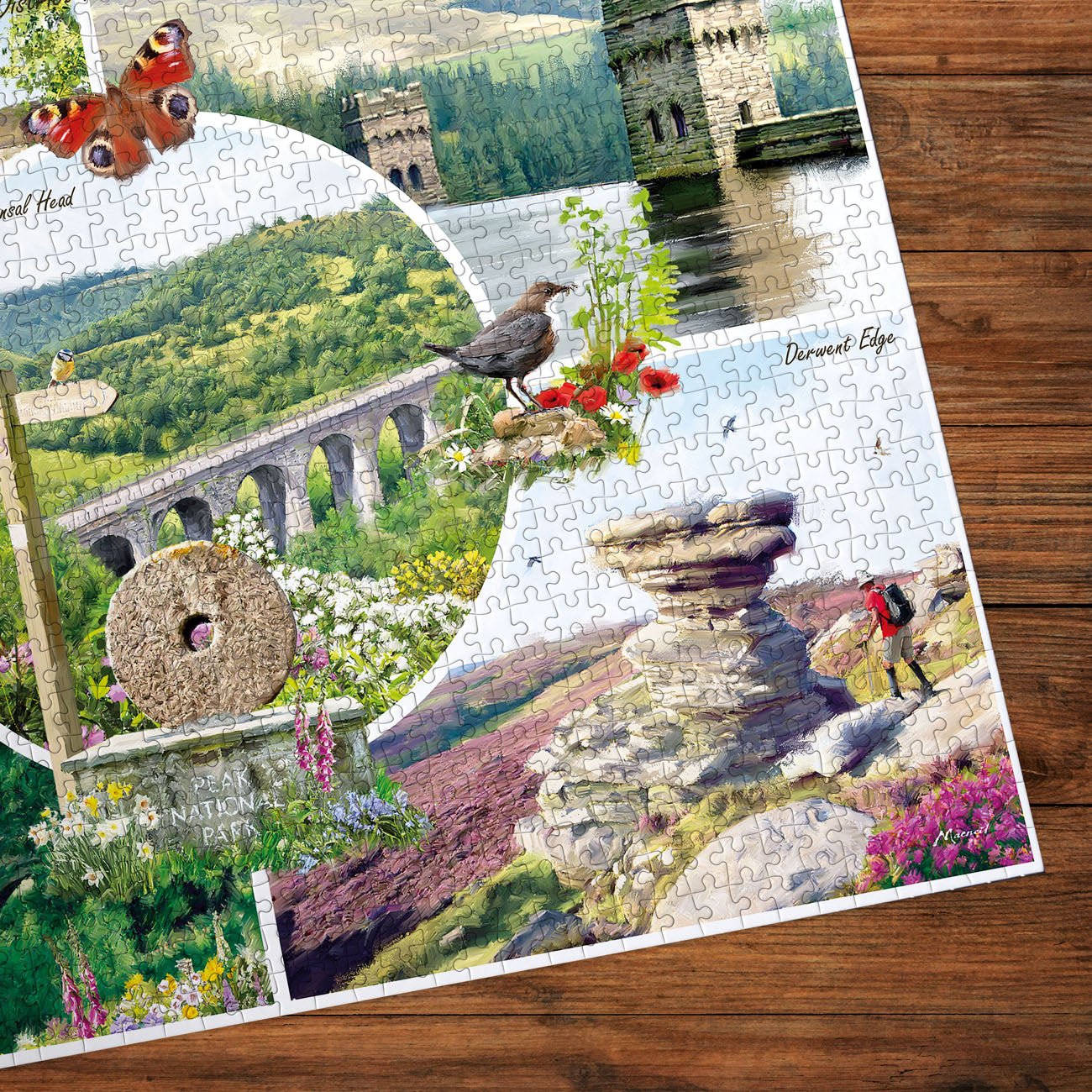 Peak District nemzeti park Gibsons 1000 darabos kirakó puzzle (G-G6464) - puzzlegarden