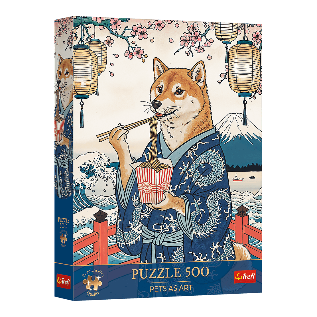Pets as Art: A shiba tésztameditációja Trefl 500 darabos kirakó puzzle (TR-37628) - puzzlegarden
